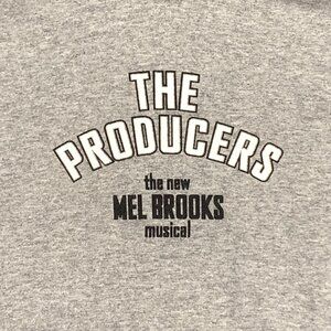 Gildan M The Producers The New Mel Brooks Musical Gray Hoodie Kangaroo Pocket